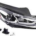 Front Right Passenger Side Headlight w/Bulbs Compatible with Hyundai Sonata 2018 2019 92102-C2500