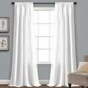 Lush Decor Venetian Window Curtain Panel (Single Panel), 95" L x 54" W, White