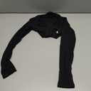 Bolero Shrugs for Women Long Sleeve Arm Sleeves Hijab Accessories One Size (Black)