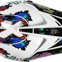 Youth Full-Face Motocross Motorcycle Helmet, DOT Certified, Lightweight and Comfortable Dirt Bike & ATV Helmet, 4-Piece Set (Medium,White Claw)