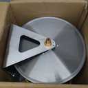 Stainless Steel Garden Hose Reel, Wall Mount or Floor Mounted with 3/4 Inch Brass Fittings Lead hose, 165 Ft Capacity with portable hose reels & Crank Handle
