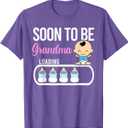 Soon To Be Grandma, Boy Pregnancy Announcement Grandma 2025 T-Shirt, S