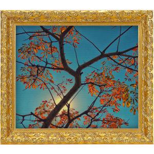 YIVIVEN Canvas Frame for 8x10 Oil Painting Art Prints, Vintage Gold Wood Frame for Canvas, Antique Ornate Plein Air Frames (8"x10",Gold)