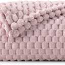 BEDELITE Lotus Pink Twin Blanket for Couch, Soft Cozy Gift for Women, 60*80