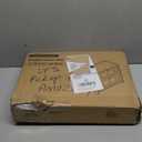 Double Layer Bread Box for Kitchen Countertop, Large Breadbox Bread Container Storage with Windows, Wooden Farmhouse Bread Holder (Black)