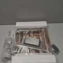 18 Inch Teak Folding Shower Seat Wall Mounted, 420 Lbs Capacity Sturdy Shower Bench with 316 Stainless Steel Frame & Finish Caps, Narrow Bathroom Space Saving Teak Wood Shower Chair