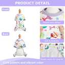 Dog Pajamas Pet Clothes for Small Dogs Girl Boy Soft Stretchy Spring Summer Puppy Cat Pjs Jammies Outfit Male Female (Medium, Cake)
