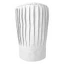 SUNRISE Pleated Tall Chef Hat in White, Adjustable Chef Hat for Cooking, Grilling & BBQ