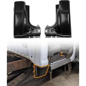 Cab Corner Kit Black Fit for 1999-2016 Ford Super Duty F250 F350 Regular Cab Standard Cab Crew Cab Driver & Passenger Side NOT for Ext cab
