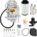 Caburetor Fits Polaris Sportsman 300 335 400 450 500 600 700 Polaris Ranger 400 425 500 Polaris Trail Boss 330 325 Magnum 325 330 425 500 with Fuel Pump&Air Filter