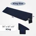 Vekkia King Bed Wedge Pillow for Headboard/Bed Mattress Gap Filler Wedge,Bed Gap Filler Close Gap (0-6"),Stop Pillow Falling Down-(Blue 76"x10"x6")