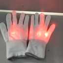 Halloween LED Light Up Mask, Scary Glowing Mask for Cosplay Costumes, Festival, Carnival Party Supplies Gifts (Red)