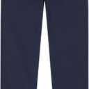 Nautica Boys School Uniform Twill Khaki Pants, Flat Front & Elasticized Waistband, Zipper Closure With Faux Button (14 Regular, Navy)