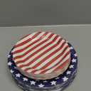 Mumufy 100 Pack 4th of July Paper Plates Patriotic Paper Plates American Flag for Patriotic Party, Independence Day Dessert Party Favors for Veterans Day Election-day Memorial-day