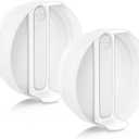 2 Pcs Replacement Tumbler Lid for Stanley 40 oz Cup, Dustproof Spill Proof Splash Resistant Tumbler Covers for Stanley and More Coffee Mugs (White)
