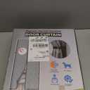 Magnetic Thermal Insulated Door Curtain, Fits Door Size 38" x 82", Durable Oxford Cloth&Thicken Polyester Fiber Fill, Efficient Temperature Control, Durable Construction, Soundproof and Windproof (Dark Gray)