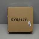 Mateyrie Lamp Shades for Hanging Lamp Floor Lamps Pendant Light Replacement, 3Tier Drum Lamp Shade with Black Fabric for Living Room Dining Hall Bedroom (Black)