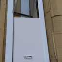 Ideal Pet Products Aluminum Pet Patio Door, Adjustable Height 77-5/8" to 80-3/8", 7" x 11-1/4" Flap Size, White