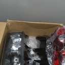 APSVE Headlights Tail Lights Compatible with 2004-2012 Chevy Colorado/GMC Canyon, 2006-2008 Isuzu I-Series Replacement Headlight Rear Brake Lamp Assembly, Black Housing Clear Corner, 6pcs