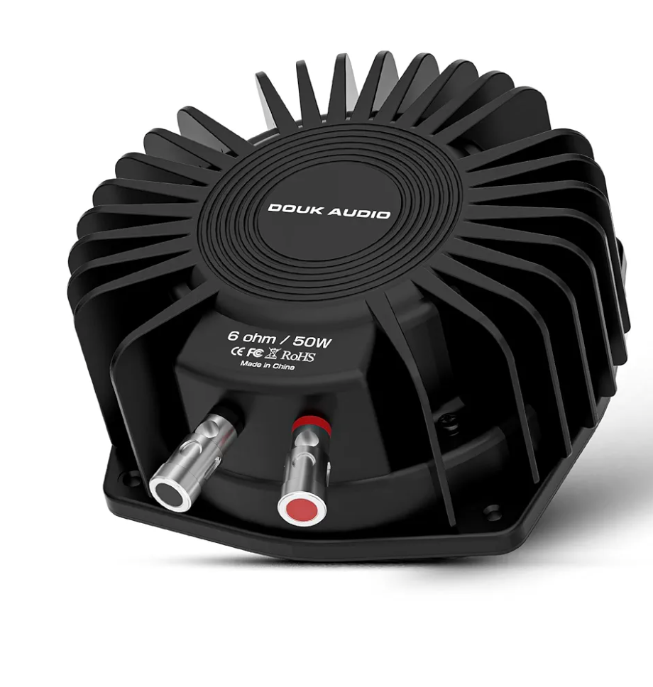 Douk Audio BS-1 Bass Shaker: 50W High Power Buttkicker - Tactile Transducer - Subwoofer Lows for Home Theater, Car Audio & Gaming Chair Vibration Immersion (2 PC)