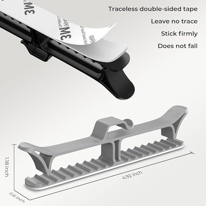 Cord Organizer for Kitchen Appliances|Upgraded Cord Wrapper Holder Cable Organizer for Small Home Appliances Cord Keeper on Stand Mixer,Blender,Coffee Maker,Pressure Cooker, 2 pcs, Grey