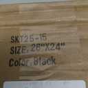  RV Pleated Blind 26" W x 24" L Black Pleated Blind for Camper Van Trailer RV Camper