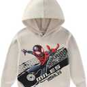 Marvel Spider-Man Miles Morales Boys Pullover Fleece Hoodie for Big Kids Size 5