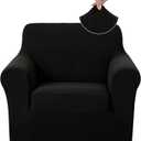 U-NICE HOME Recliner Chair Covers Stretch Couch Cover Sofa Cover Sofa Slipcover Furniture Protector for Chair Cover Pet Friendly(Armchair, Black)
