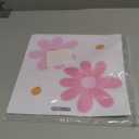 TaoBary 12 Sheets Daisy Wall Decal Flower Wall Sticker Cute Daisy Sticker Pink White Flower Decal Peel and Stick Floral Wallpaper for Nursery Bedroom Home Decor(Pink Color,Vibrant Style)