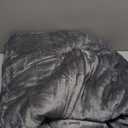 Bedsure GentleSoft Sherpa Fleece Throw Blanket for Couch, Non-Heated, Thick & Warm Cozy Blanket for Winter, Soft Fuzzy Plush Throw Gifts for Women and Men, Grey, 50x60 Inches