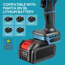 Cordless Mini Jet Dry Blower for Makita 18V Battery(NOT Included), Brushless Leaf Blowers 40000 RPM 475 MPH, Handheld Turbofan Air Blower w/Extended Nozzle for Lawn Care, Patio Cleaning, Dust