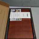 Premium Vinyl Record Storage - a Mid-Century Style Record Holder for Albums, 60-70 LP Capacity - Complements Any Record Player (Brown)