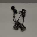 H-Type Track Pendant Light Black Rope Cord Oil Rubbed Black Socket Retro Style Decoration Industrial Factory Track Light 19.2in Length Sloped Ceiling Compatible Customizable for DIY (1.6 ft wire)