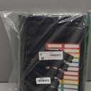 Plastic Extra Capacity Legal Size Hanging File Folders, 2" Expanding Pocket, Heavy Duty for Filing Cabinet, Insertable 1/5-Cut Tabs - 12 Pack (Black)