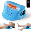 YOUKADA Neck Massager, 3 in 1 Modes, Electric Shoulder Relaxer, Neck Stretcher with Heat for Pain Relief Deep Tissue, Ergonomic 26Shoulder Massager, Portable for Car/Office/Home (Blue)