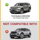Tuyoung 300lbs Lockable Roof Rack Cross Bars Compatible with Ford Explorer 2020-2026, Heavy Duty Aluminum Anti-Theft Metal Lock Roof Rails Crossbars Rooftop Cargo Bars Luggage Racks Carrier