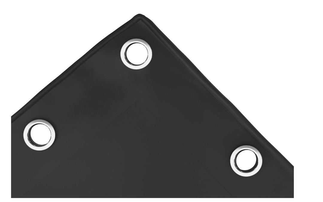 Covers & All Waterproof Tarp, 18 Oz PVC Polyester Tarp Heavy Duty Waterproof, 65" x 48', Black