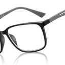 BLUEMOKY Blue Light Reading Glasses for Men, Sport Square Frame Readers, Anti Glare Computer Glasses