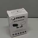 RBRL Bicycle Mirror, Extra Large Bike Mirror, 360 Adjustable Shatterproof and Durable Bar End Rear View Mirror Bicycle, Side Mirrors for E-Bike (Left)