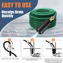 3 Pcs Drain Bladder Kit, Drain Cleaning Bladder Fits 1" to 6" Pipes, Rubber Drain Bladder Unclogger for Bathroom Sinks, Showers, Swimming Pool Drains, Kitchen Sinks and Main Drains