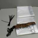 WOVTE 10x12 FT Clear Tarp Heavy Duty Waterproof, Clear Tarps with Grommets, Clear Plastic Tarp with Reinforced Edge for Patio, Garden, Greenhouse, Chicken Coop-Transparent Tarpulin