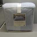 Tommy Hilfiger - King Comforter Set, Super Soft Bedding with Matching Sham, Breathable Bed Essentials (Modern Stripe White, King)