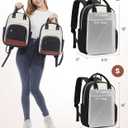 LOVEVOOK Small Backpack Purse for Women, Mini Backpack bag, Cute Fashion Backpack for Daily Travel Work, Beige-Black-Brown