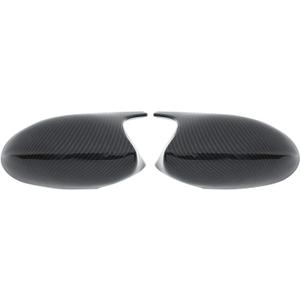 NewYall Pair of Carbon Fiber ABS Rear View Door Side Mirror Cover Cap for BMW 3 Series E90 E91 E92 E93 PRE-LCI Models 320i 323i 328i 335i 325Ci 330Ci 328xi 328xi 2005-2009 Left and Right Side