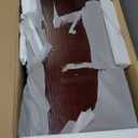 Walnut Entryway Table with 1 Drawer Console Table for Entryway Entrance Table for Hallway, Living Room, Foyer, Easy Assembly (Legs Only), 13.77D x 34.64W x 30.7H in