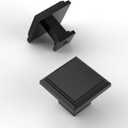 Amerdeco 10 Pack 1.3 Inch(32MM) Cabinet Knobs, Matte Black for Dresser & Bathroom Cabinets ZH0001MBK