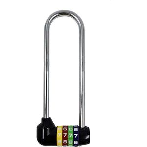 5 Inch (12.5cm) Long Shackle Beam Gym Locker Lock, 4 Digit Combination Lock, Safety Padlock for Cabinet Door Handles, Bike, School, Gym, Sports Locker, Fence, Toolbox, Case, Hasp Storage, Box