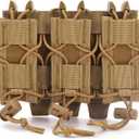 Triple Mag Pouch, Tactical Pouch Glock Magazine Holder 9mm, Open-Top Handgun Ammo Holder, Universial Mag Pouch,3 Magazine Holster