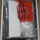 Gadroad 4-Tier Bookshelf, Narrow S-Shaped Geometric Bookcase, Wood Decorative Storage Shelving, Modern Freestanding Display Shelves, Book Shelf Unit for Living Room Bedroom Home Office, White