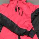 FREE SOLDIER Women's Waterproof Ski Snow Jacket Fleece Lined Warm Winter Rain Jacket with Hood Fully Taped Seams (Large)